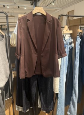 indicia6B405XZ275C专柜正品标记女装简约通勤西装外套吊牌价1589