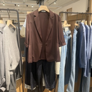 indicia6B405XZ275C专柜正品标记女装简约通勤西装外套吊牌价1589