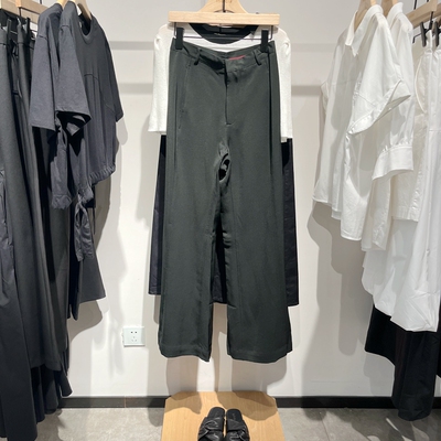 indicia5B306KZ299专柜正品标记女装醋酸微喇休闲裤吊牌价599