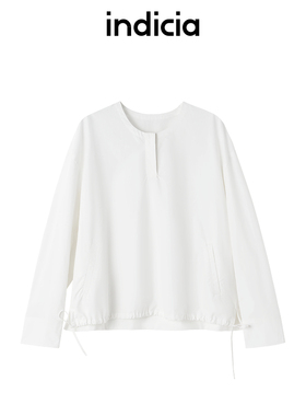 indiciaF2A5SY051N专柜正品标记女装宽松套头长袖衬衫吊牌价539