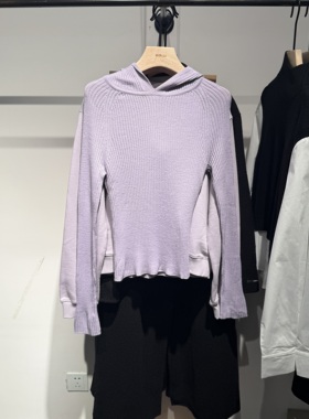 indiciaF2D4ZZ675F专柜正品标记女装通勤百搭连帽针织衫吊牌价739