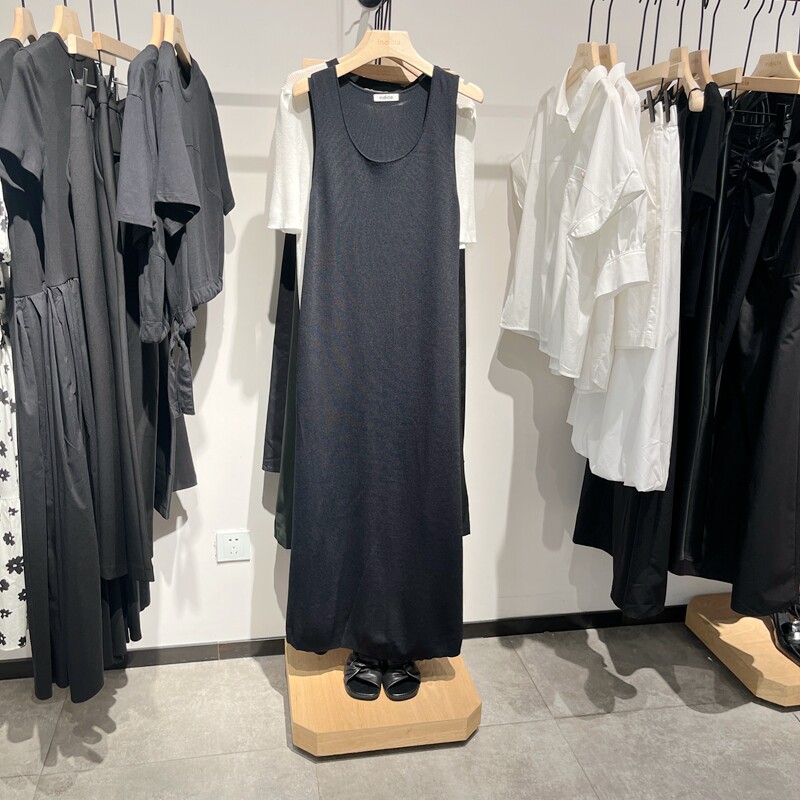 Indicia6A403LQ183C专柜正品标记女装无袖背心连衣裙吊牌价759