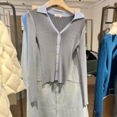 indicia V领吊牌价639 春针织开衫 theD6A404KS039专柜正品 标记女装