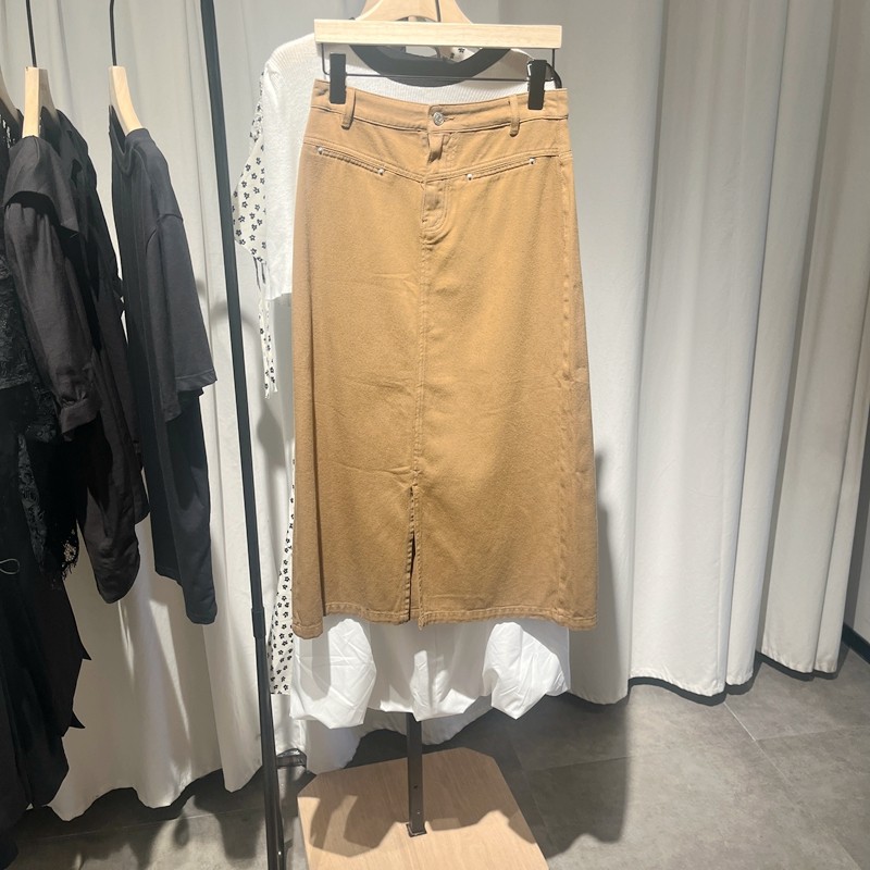 indicia5C309QZ413专柜正品标记女装a字裙复古半身裙吊牌价539