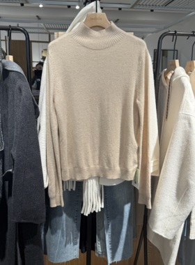 indiciaF2D4MS786C专柜正品标记女装简约时尚百搭羊绒衫吊牌1389