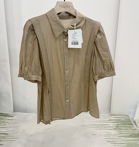 indiciatheD5B304CS066专柜正品标记女装夏短袖衬衫上衣吊牌价439