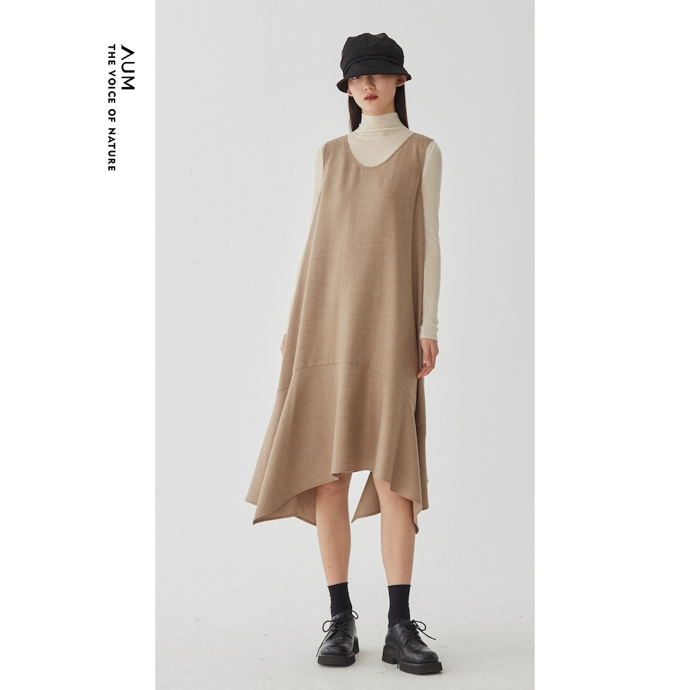 AUM羊毛长款连衣裙美丽诺