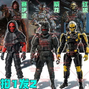 三角洲行动赛伊德威龙可动关节手办凌霄戍卫红狼蚀金玫瑰模型摆件