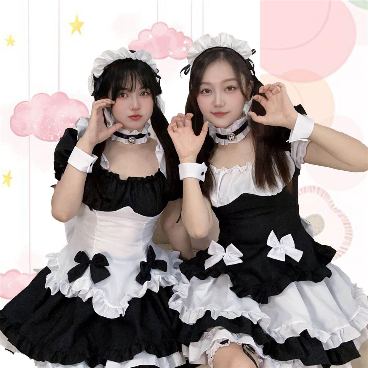 奇迹暖暖环游世界 lolita公主可爱套装 cosplay黑白巧克力女仆装