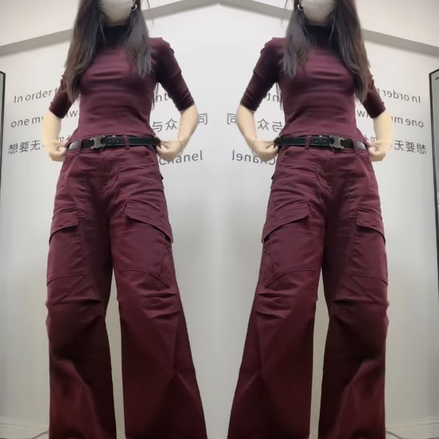 网红爆款时尚套装女2025夏季新款洋气修身显瘦上衣阔腿工装弯刀裤