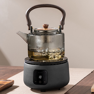电陶炉煮茶器办公蒸汽养生壶家用小型烧水泡茶专用 吉谷煮茶壶套装