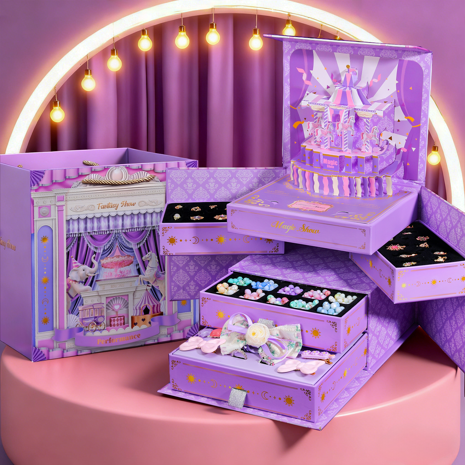 女孩高端串珠礼盒生日礼物