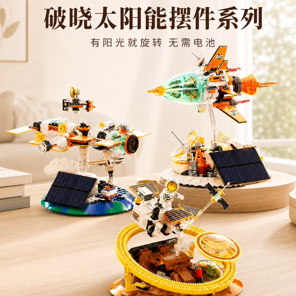 儿童破晓太阳能益智拼装积木