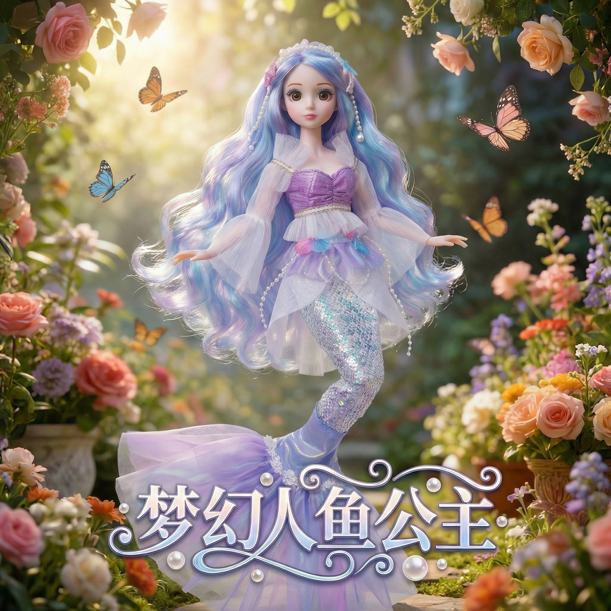 安丽莉梦幻人鱼公主超大礼盒