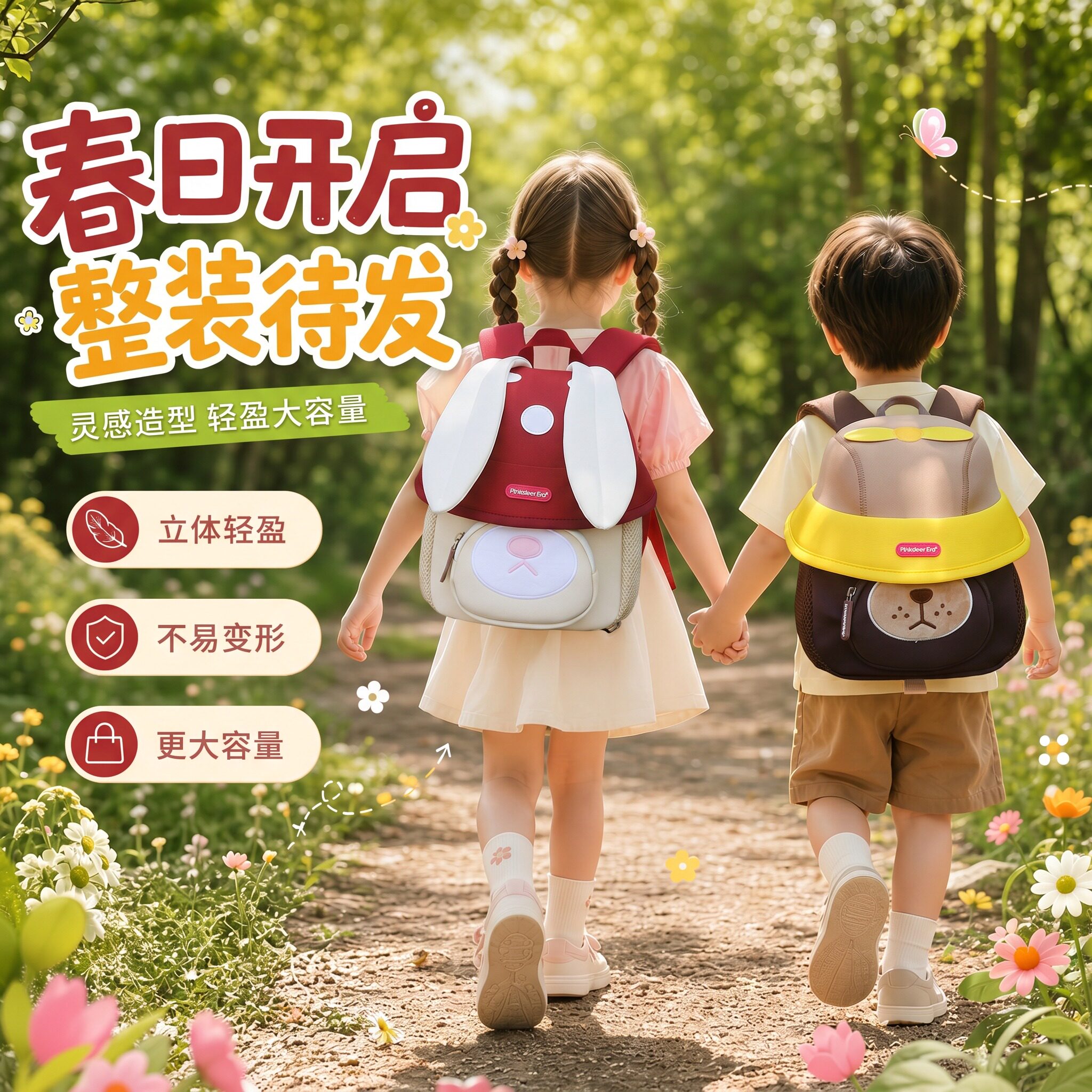 2026新款1到3岁幼童双肩书包
