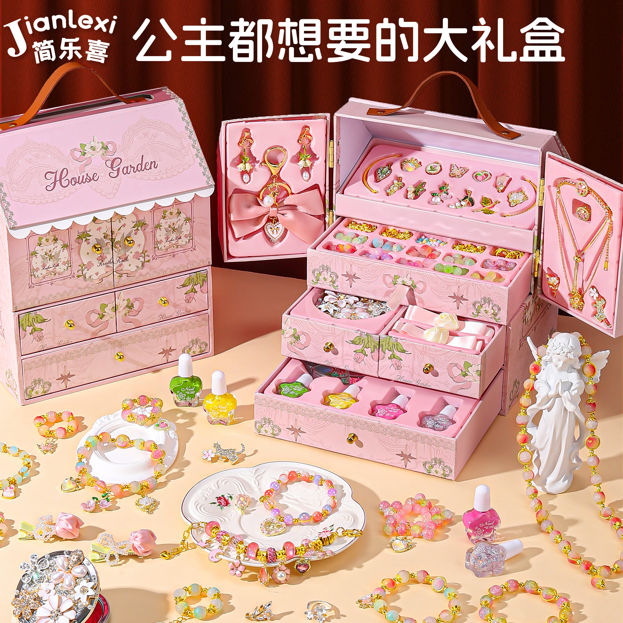 女孩子生日礼物发饰套装礼盒