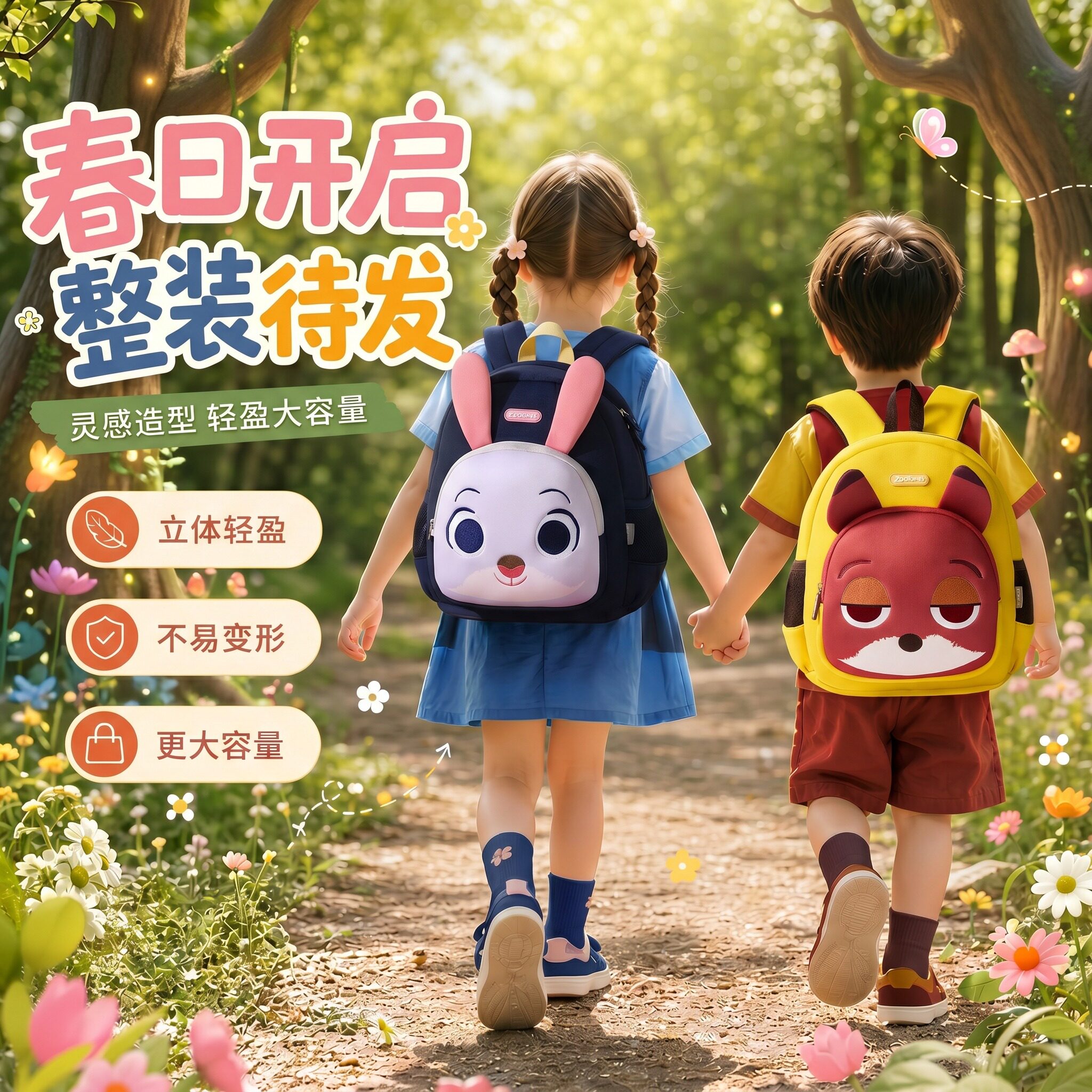 2026新款女童高颜值实用双肩书包