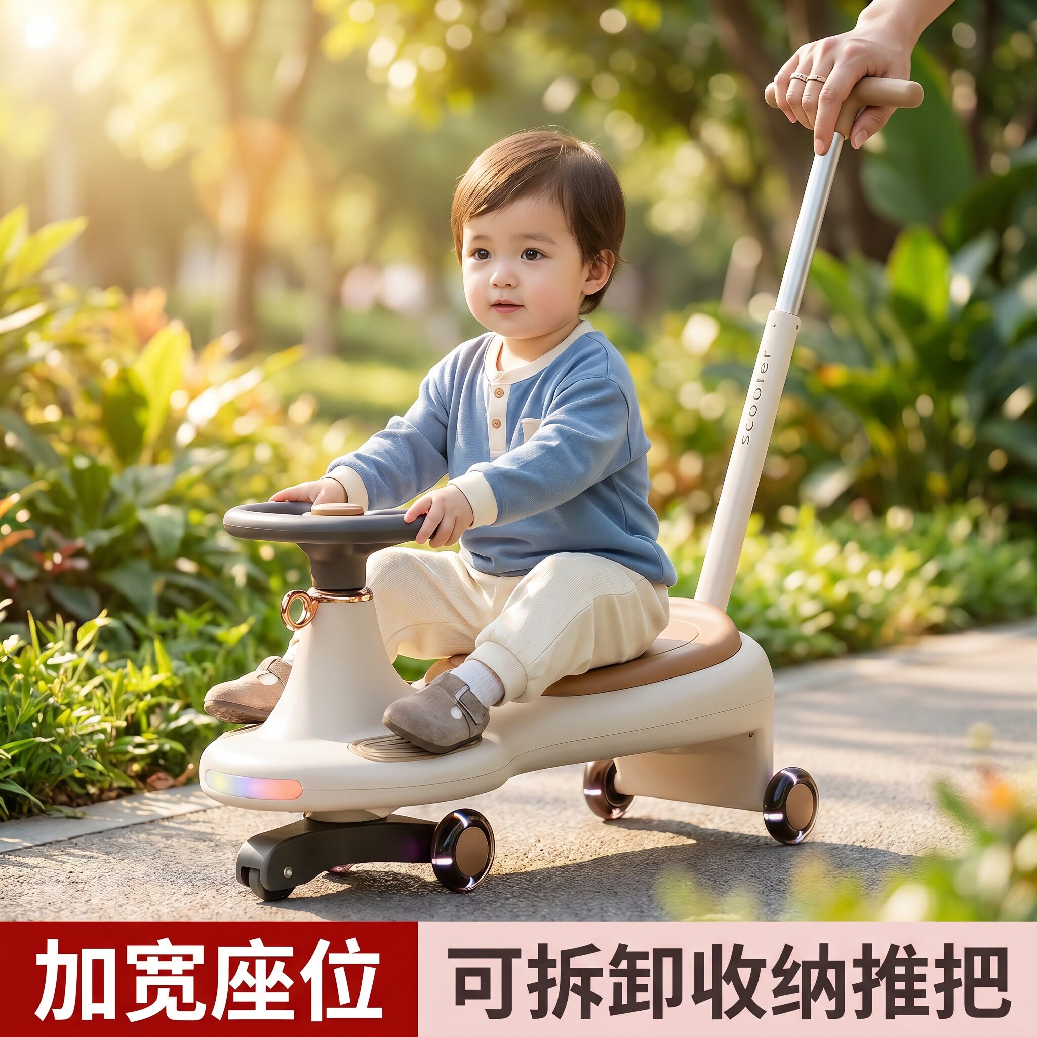 2026新款儿童扭扭车滑行1到3岁宝宝溜溜车防侧翻可坐可骑滑小推车