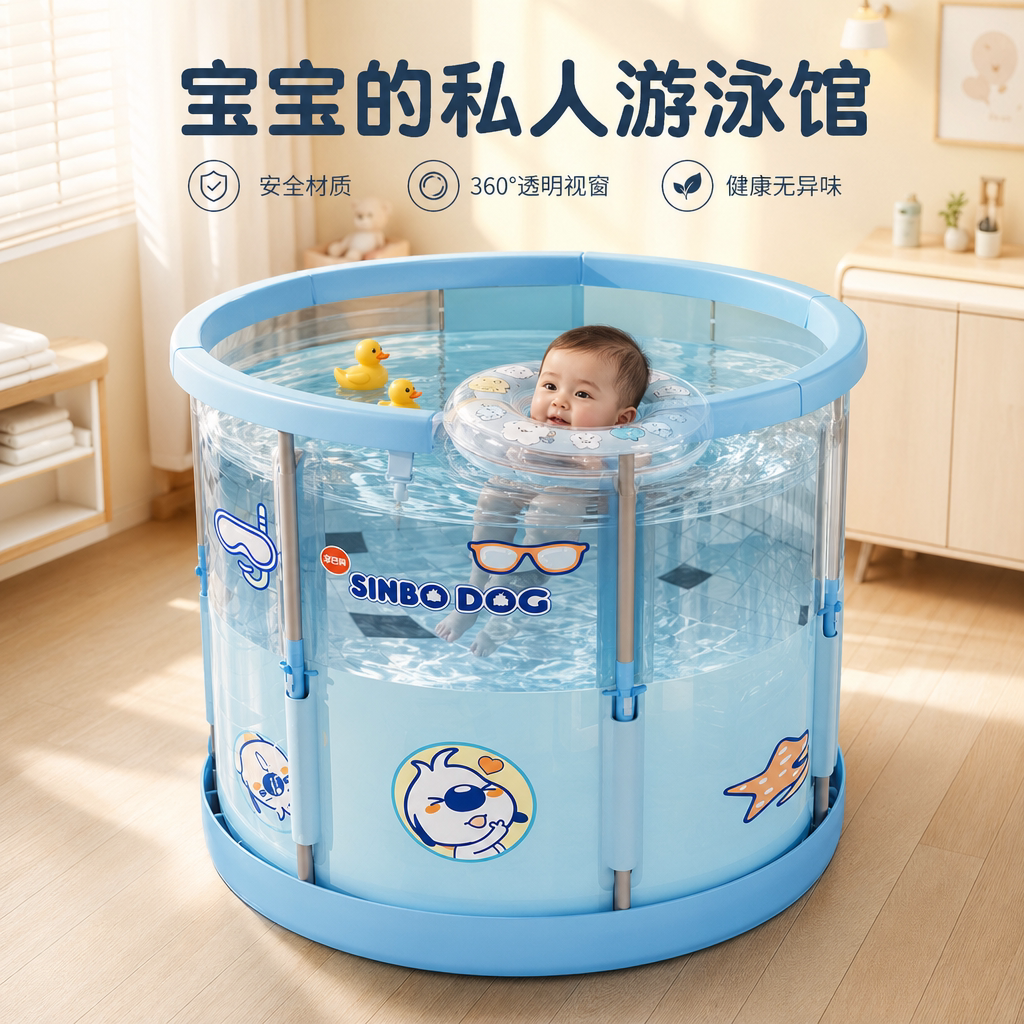 家用大号免充气儿童戏水池
