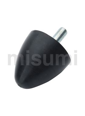 C-VP2425/3030/5050-18/14/23黑色橡胶减震座 防撞型 蘑菇头现货