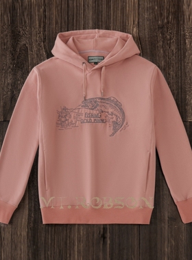 MT.Robson540g超重磅刺绣连帽拉链卫衣水洗面料美式复古纯棉