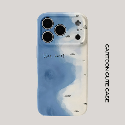 适用于iPhone17手机壳菲林壳海洋沙滩保护套个性创意适用华为mate80promax苹果15/16/13磨砂软壳男生小米17