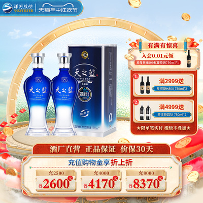 洋河天之蓝46度浓香型480ml*2