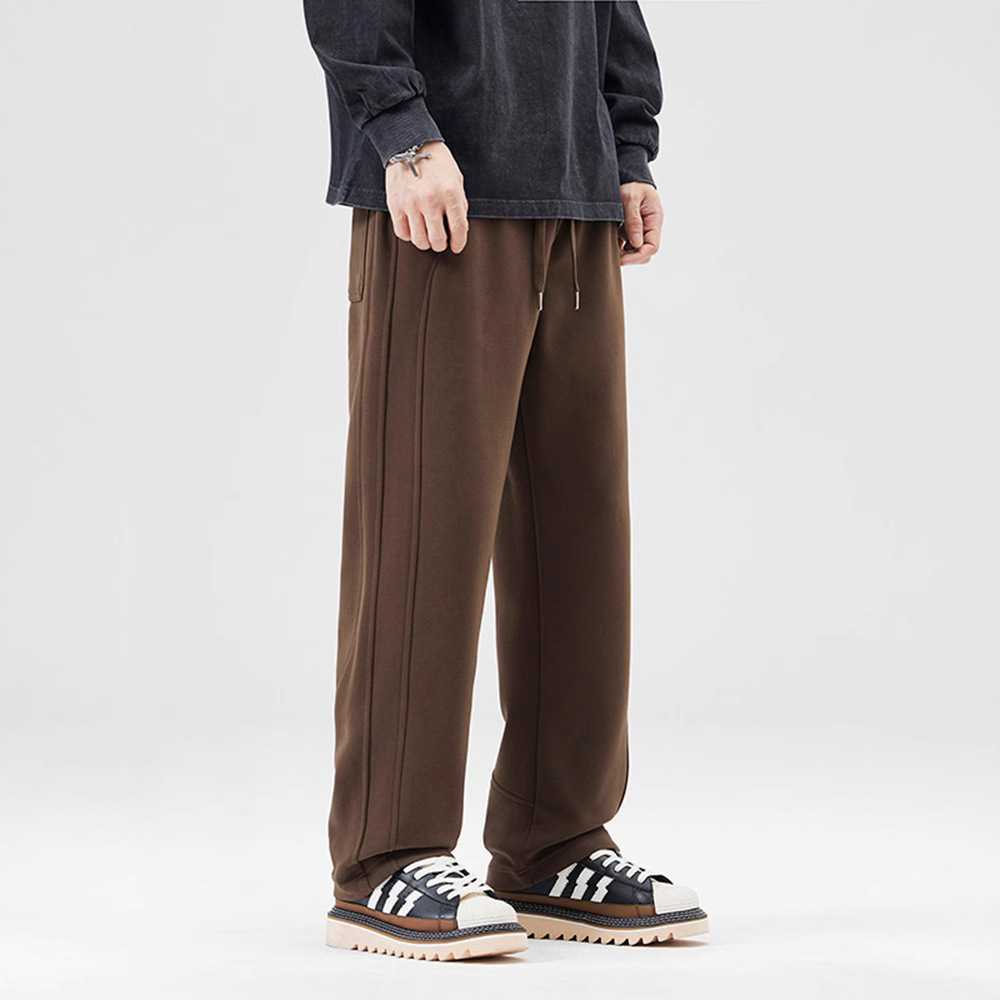 秋冬新款男士休闲裤宽松百搭青少年休闲阔腿裤男拖地裤潮流学院风