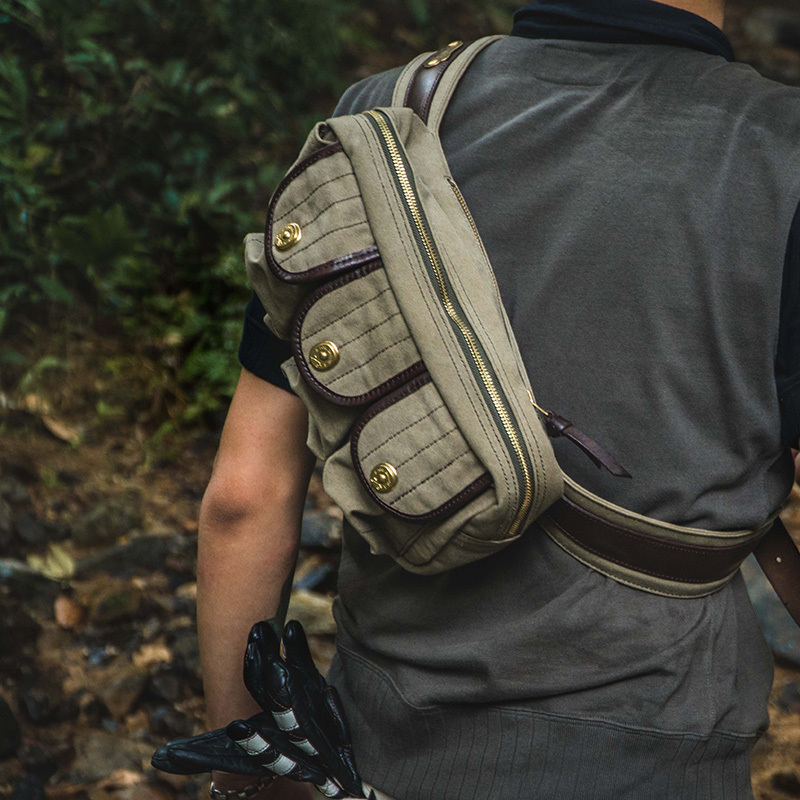 福禄车库二战丛林帆布植鞣革弹匣