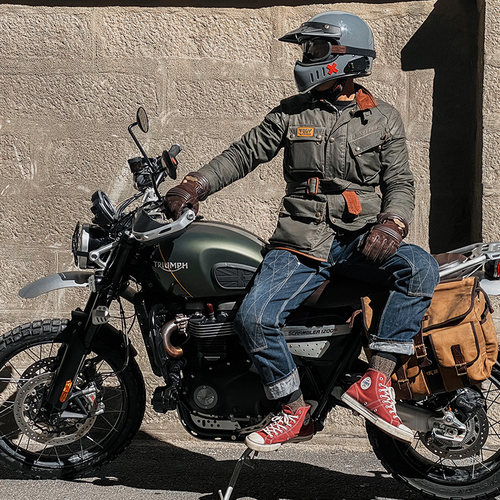 fogy冬季骑行服复古油蜡衣