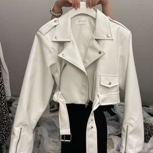 今年流行的皮衣外套女春季2026新款街头时尚短款复古夹克上衣女装
