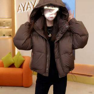 短款棉服外套女款2026年冬季新款泡芙洋气面包服保暖加厚棉衣女潮