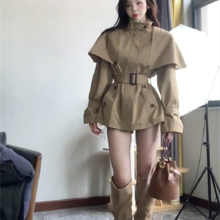 【送运费险】英伦风风衣外套女