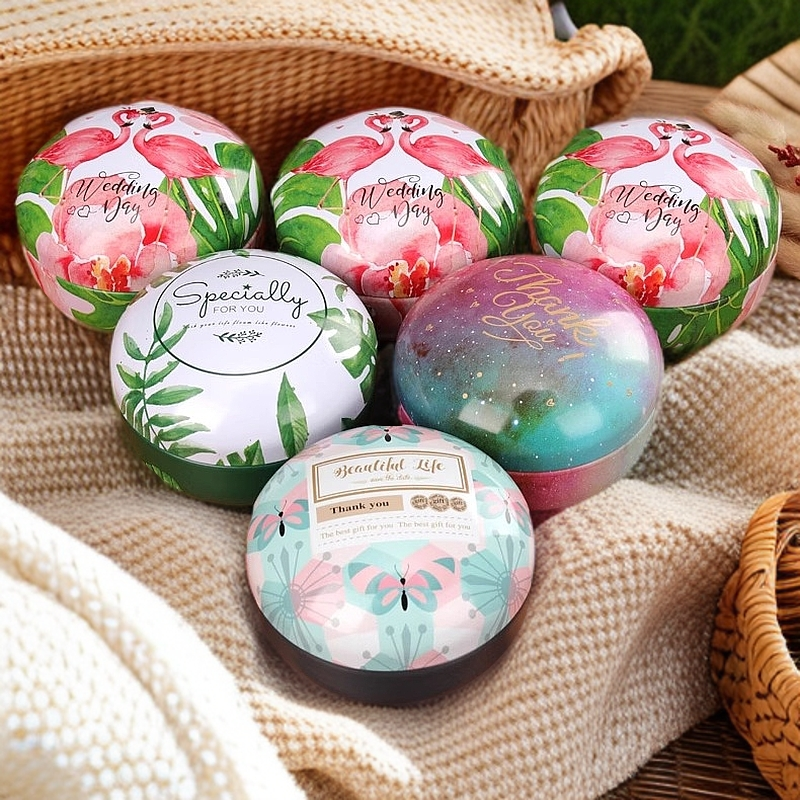 创意高档结婚伴手礼中式喜糖盒马口铁空盒子礼品盒铁盒茶叶罐