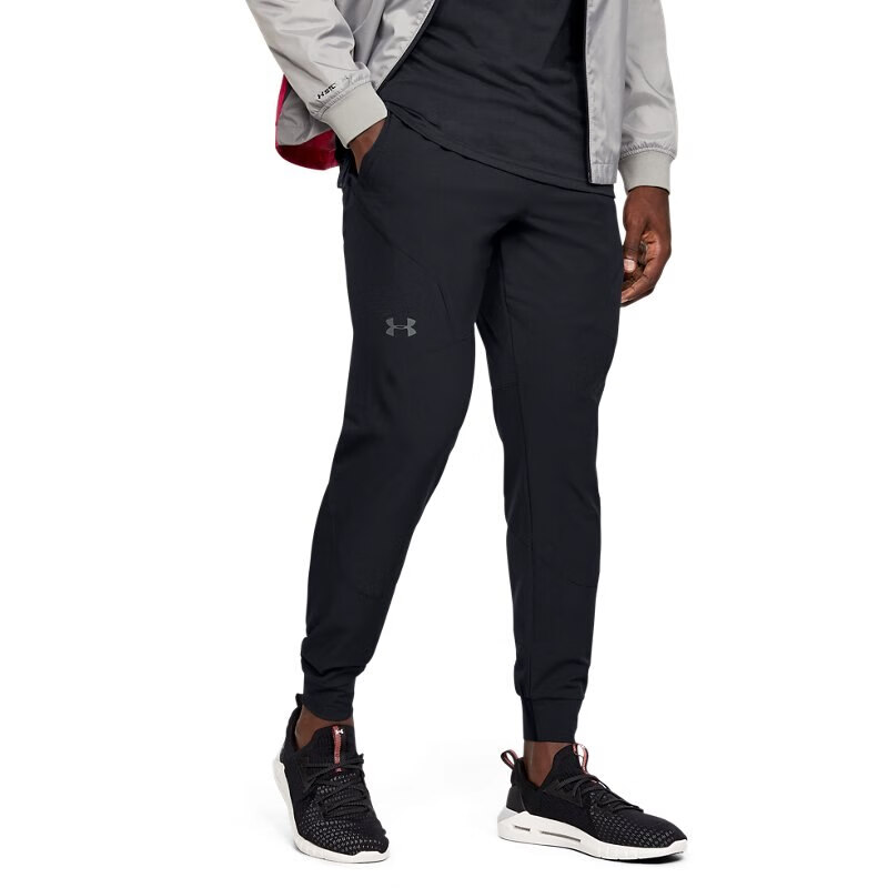 安德玛官方长裤男裤秋季健身户外训练裤轻盈梭织窄口运动裤子