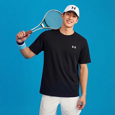 安德玛UA Vanish快干训练T恤春季新款男士运动服透气短袖1382801