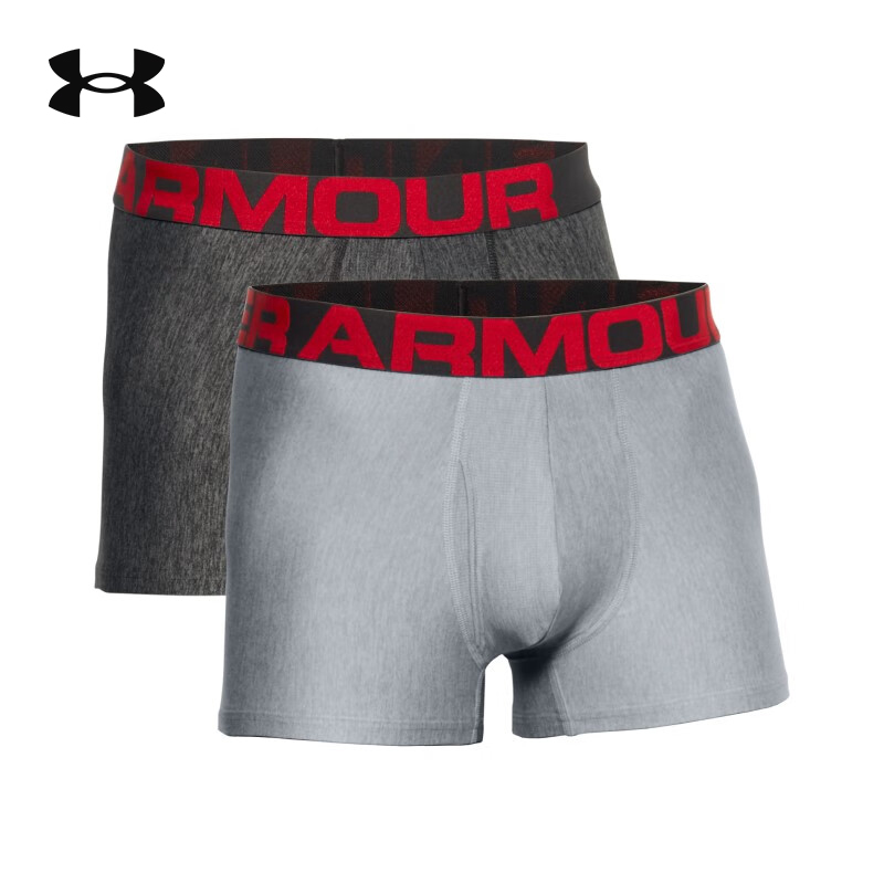 UA安德玛运动内裤男士健身马拉松透气短裤四角裤跑步平角裤两条装