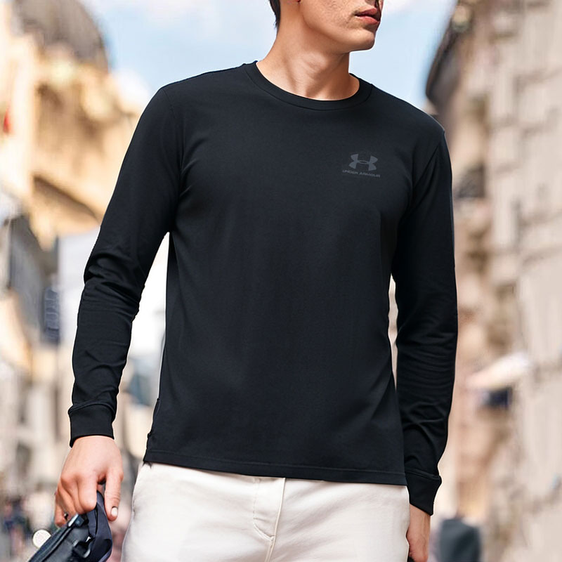 安德玛男子长袖运动T恤