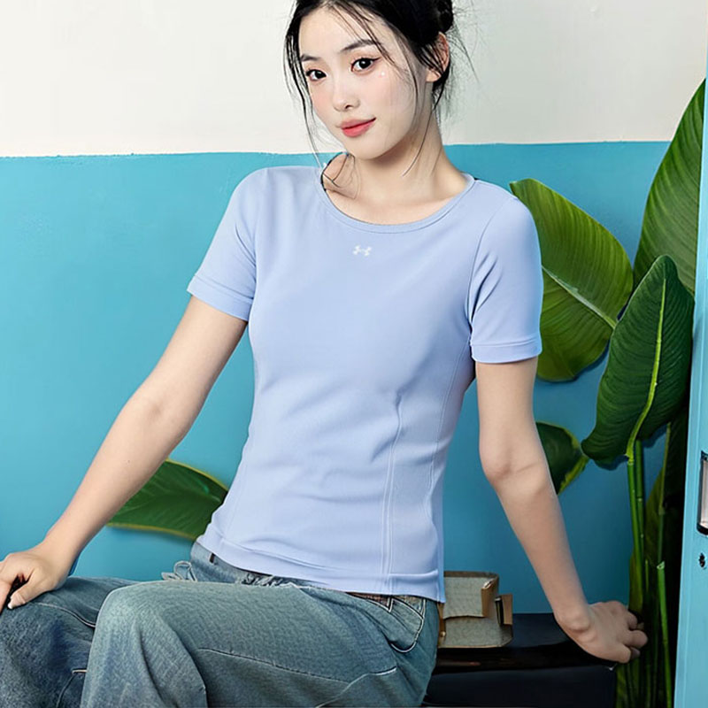 UA安德玛官方短袖女士夏季跑步运动服健身训练服透气快干圆领T恤
