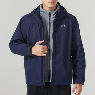 三合一外套男秋季 安德瑪 Under Armour 戶外防風抓絨保暖運 新款