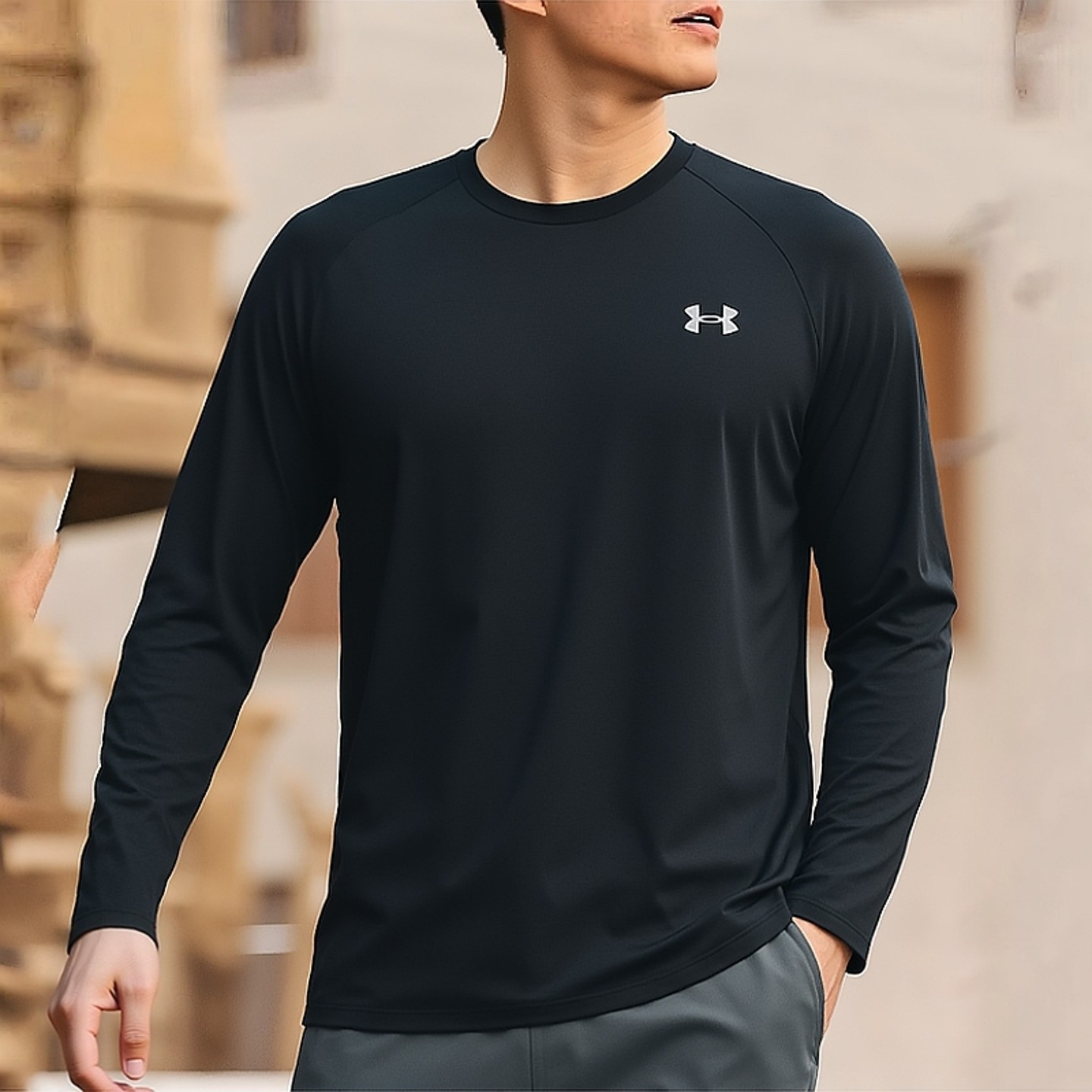 安德玛长袖T恤男装官方正品保暖跑步训练运动服春季速干衣打底衫,运动服/休闲服装,运动T恤,淘宝优惠券,粉丝福利购,淘宝优惠卷