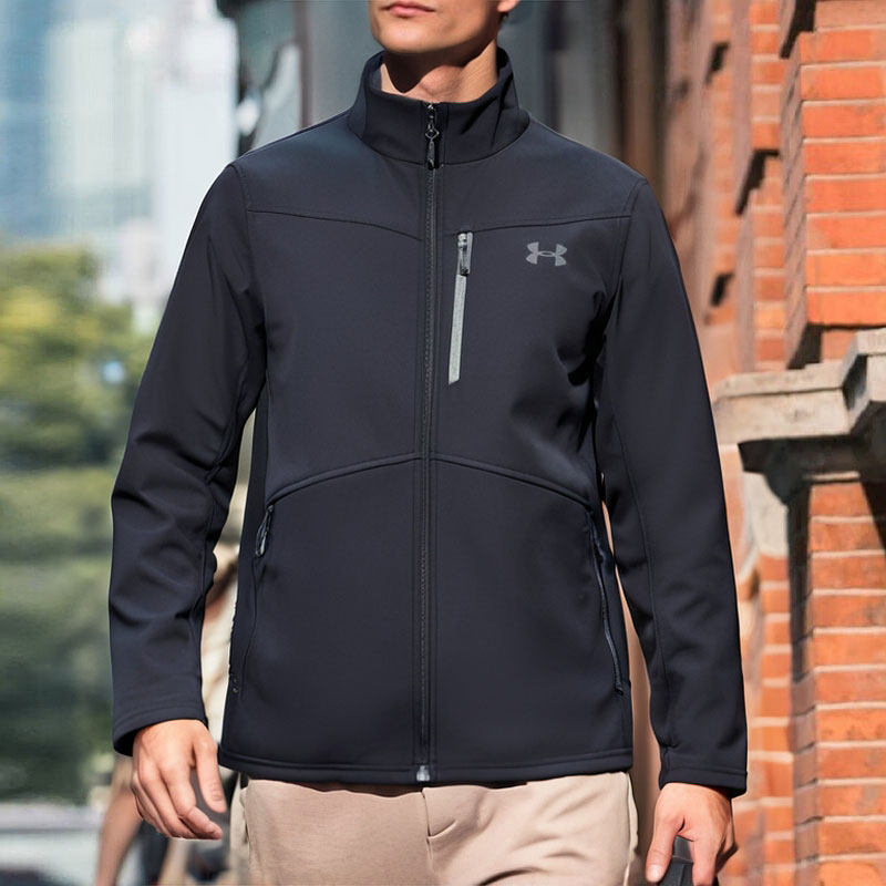 UA安德玛官方夹克男装秋季户外训练跑步运动开衫立领休闲外套
