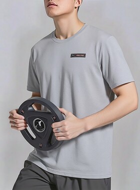 UA安德玛健身短袖春季新款男士运动服圆领休闲半袖户外T恤1382831