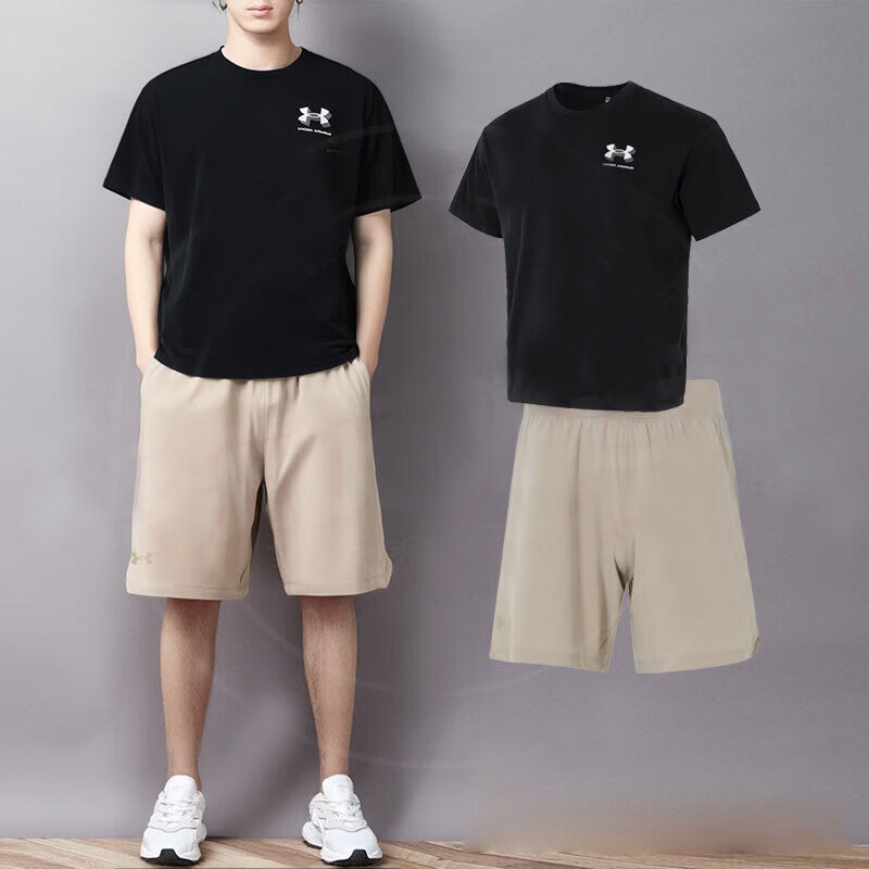 UA安德玛运动套装男春季新款男士短袖短裤健身训练两件套T恤裤子,运动服/休闲服装,运动套装,淘宝优惠券,粉丝福利购,淘宝优惠卷