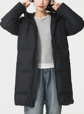 UNDER ARMOUR羽绒服女装 2025冬季保暖中长款运动服户外防风连