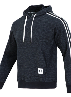 安德玛连帽卫衣男装春季休闲训练上衣保暖运动健身套头衫 13738