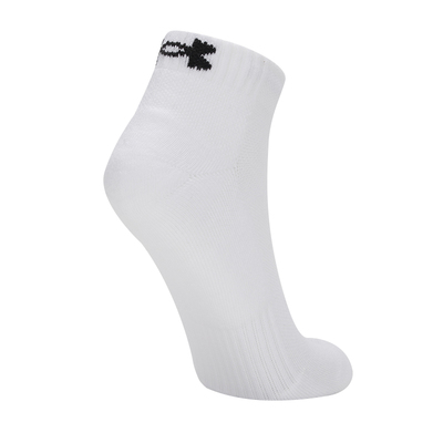 安德玛UA袜子男女同款袜子春季新款白色运动休闲训练袜透气篮球袜