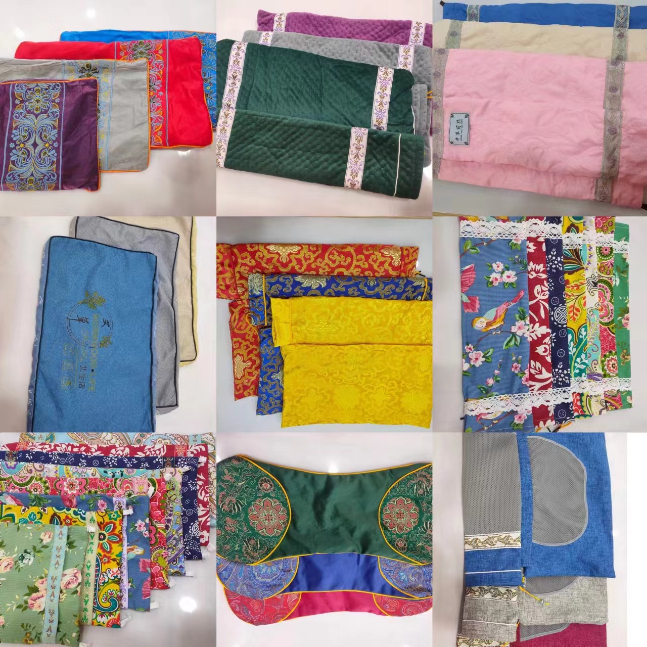 艾草枕外套加内胆套各种款式艾草连体枕套加热圆柱形