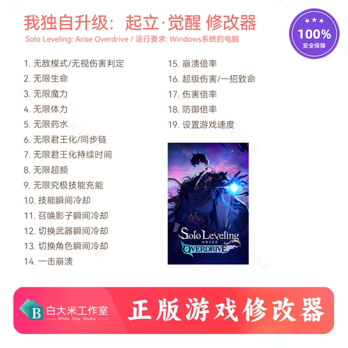 我独自升级：起立·觉醒 修改器 steam游戏辅助