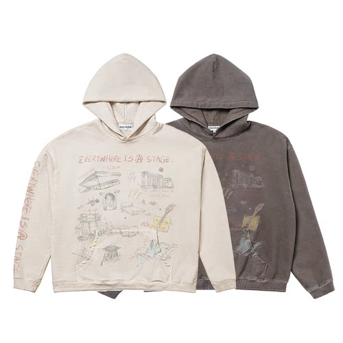 mocuishle（MCSL）「四面台」连帽卫衣 Stage Hoodie